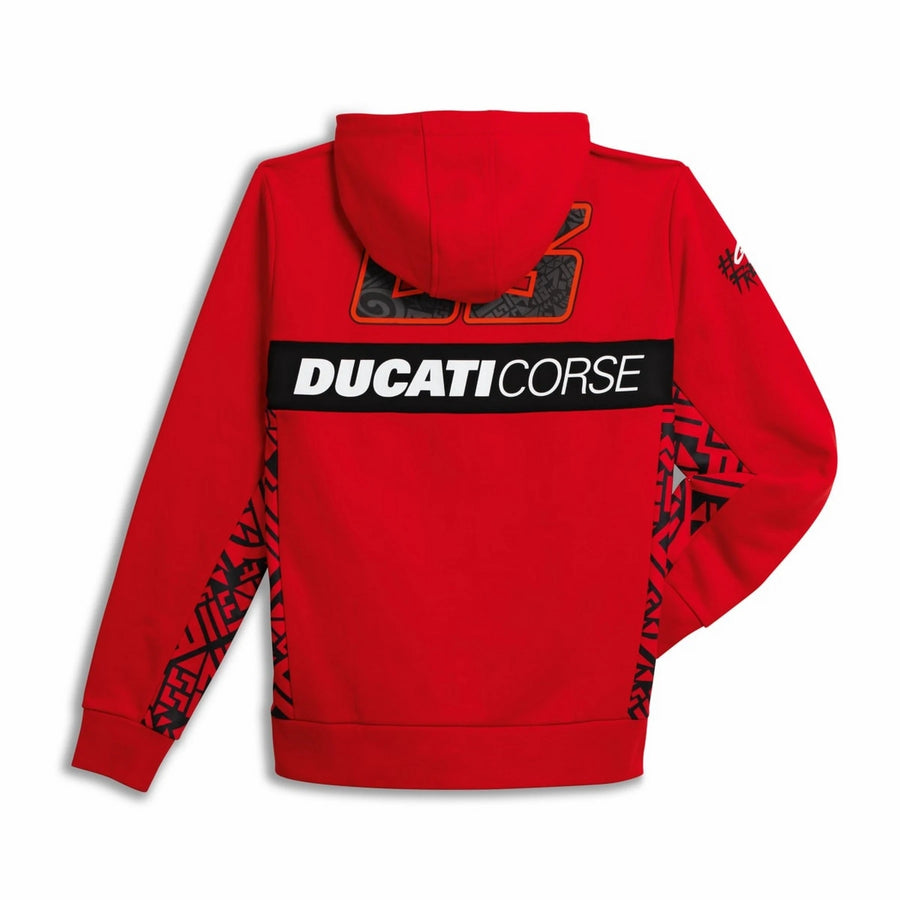 Ducati Dual Line Pecco Bagnaia 63 Hooded Sweatshirt (98770899X)