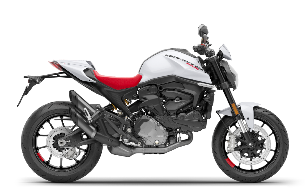 2024 Ducati Monster Plus Iceberg White Seacoast Sport Cycle