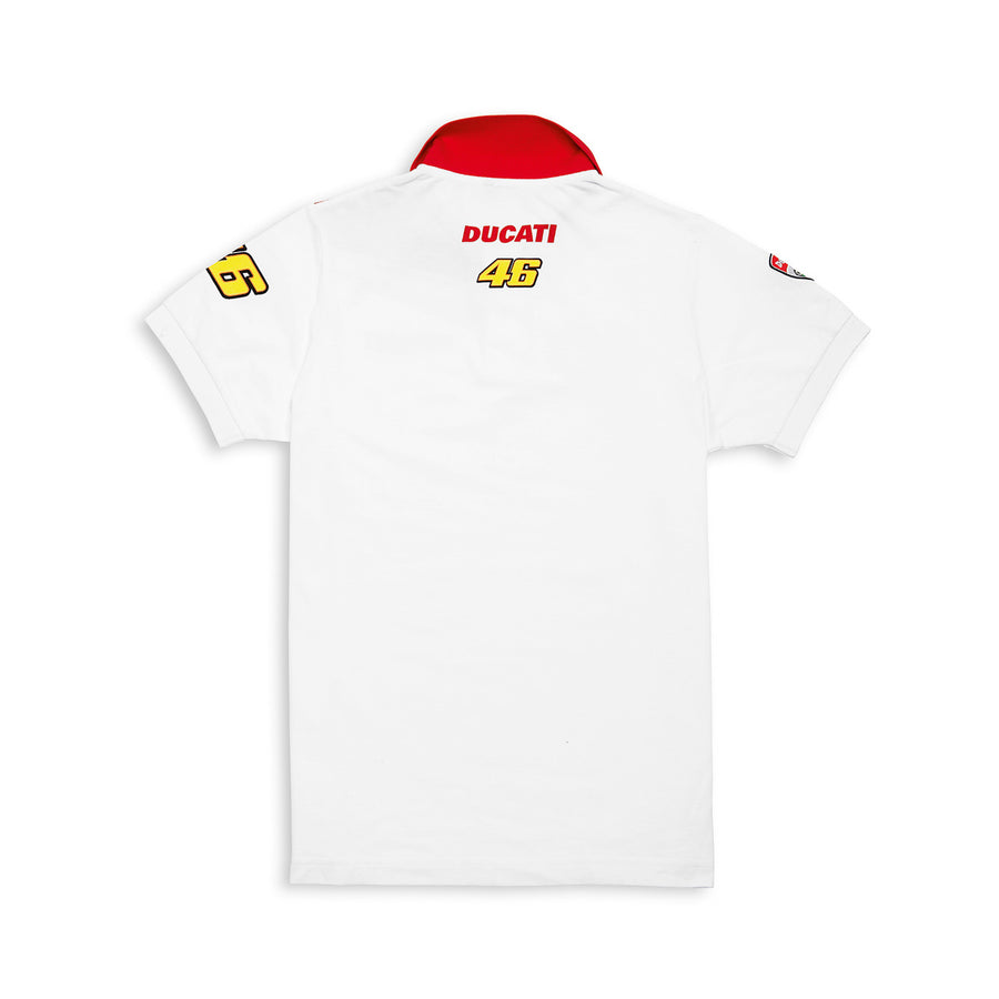 Ducati Men's Valentino Rossi D46 Moto GP Team Short Sleeve Polo