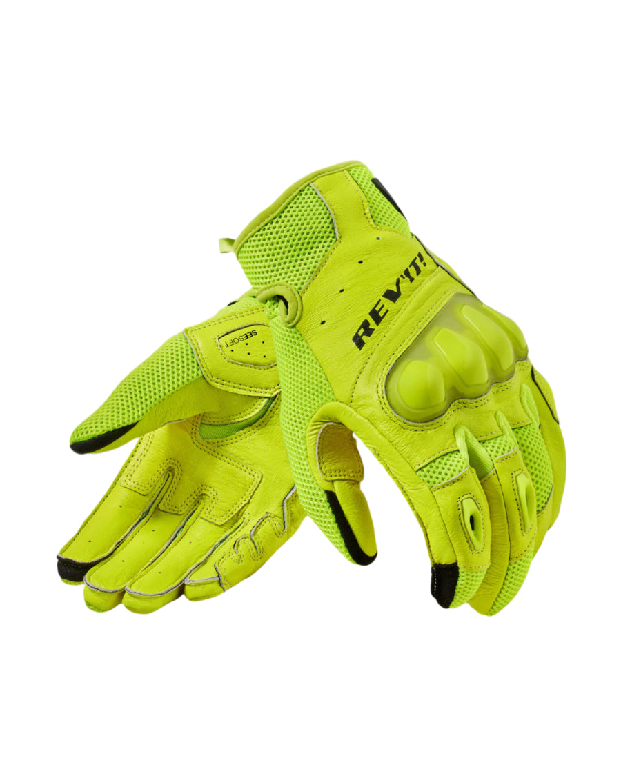 REV’IT! Mens RITMO Leather Motorcycle Gloves