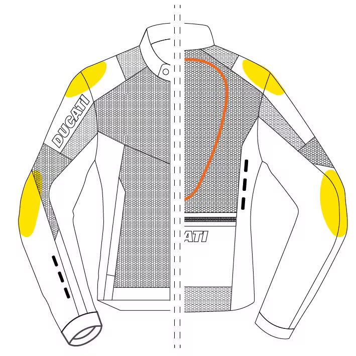 Ducati Ladies Flow C5 Fabric Motorcycle Jacket