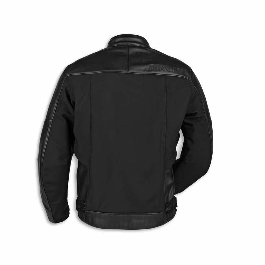 Ducati Logo C1 Leather-Fabric Motorcycle Jacket