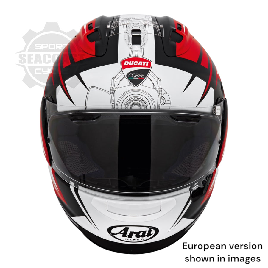 Ducati Corse V7 Corsair-X Helmet by Arai (98108536x) – Seacoast