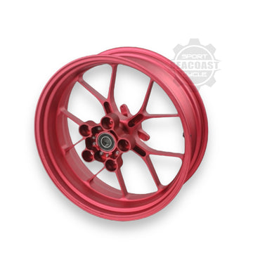 Aprilia OEM Forged Rear Aluminum Wheel, by Malgatech (Red)
