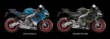 2026 Aprilia RS 660 Blue Marlin or Venom Yellow