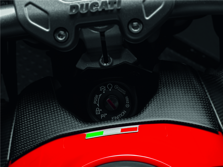 Ducati Multistrada 950 Carbon Fiber Cover for Ignition Key Switch (96980881A)