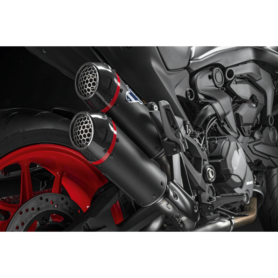 Ducati Monster Slip-on Exhaust System with Carbon Silencers (96481842AA)