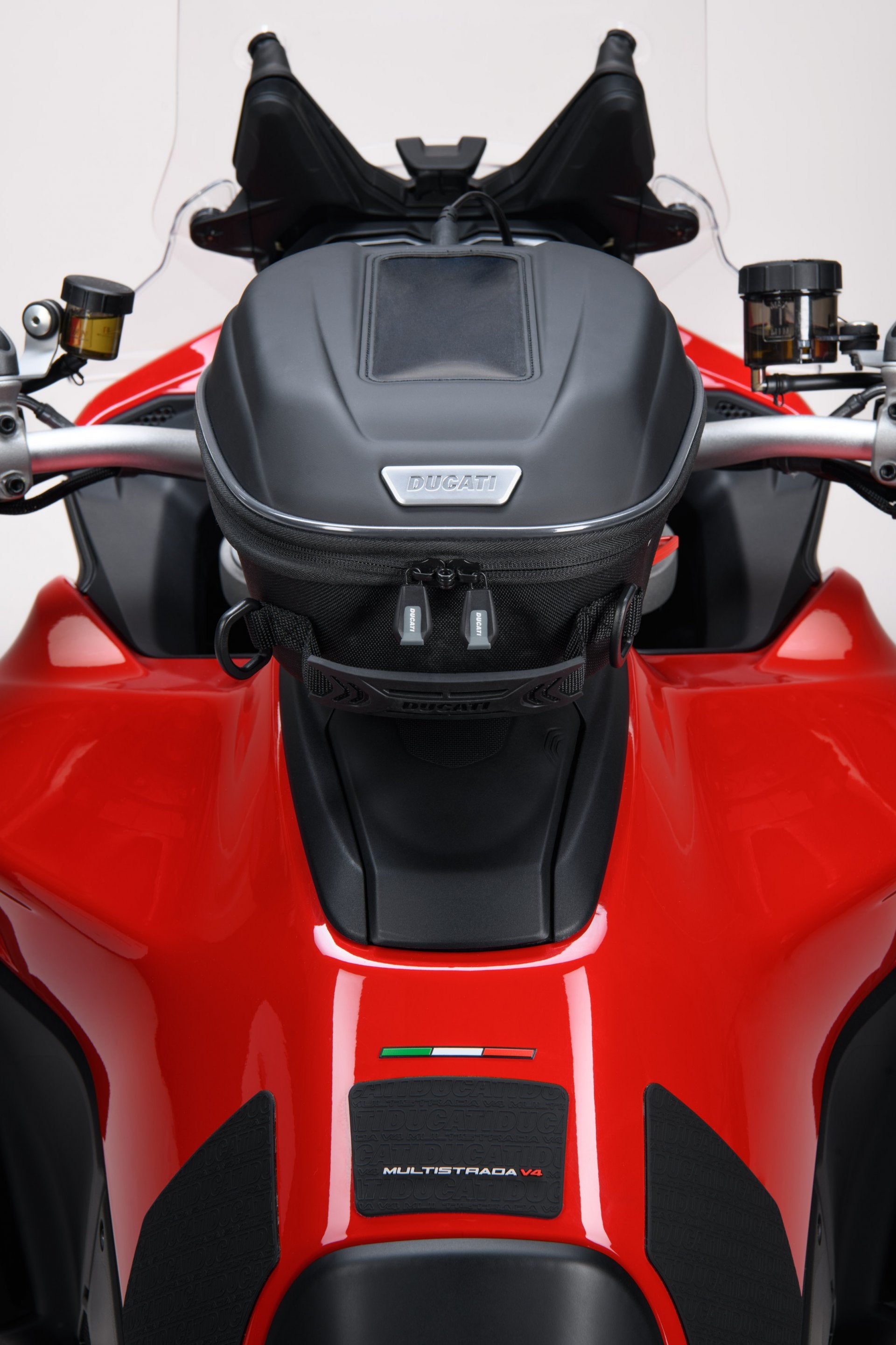 Multistrada tank bag clearance