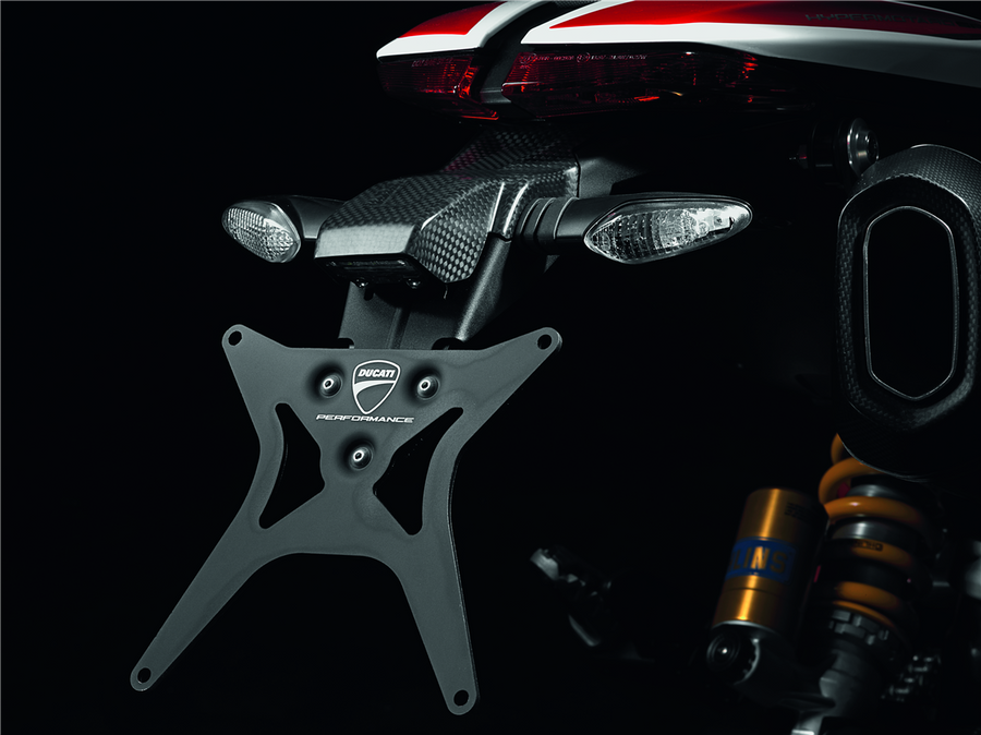 Ducati Hypermotard & Hyperstrada Carbon Fiber License Plate Holder (96989911B)
