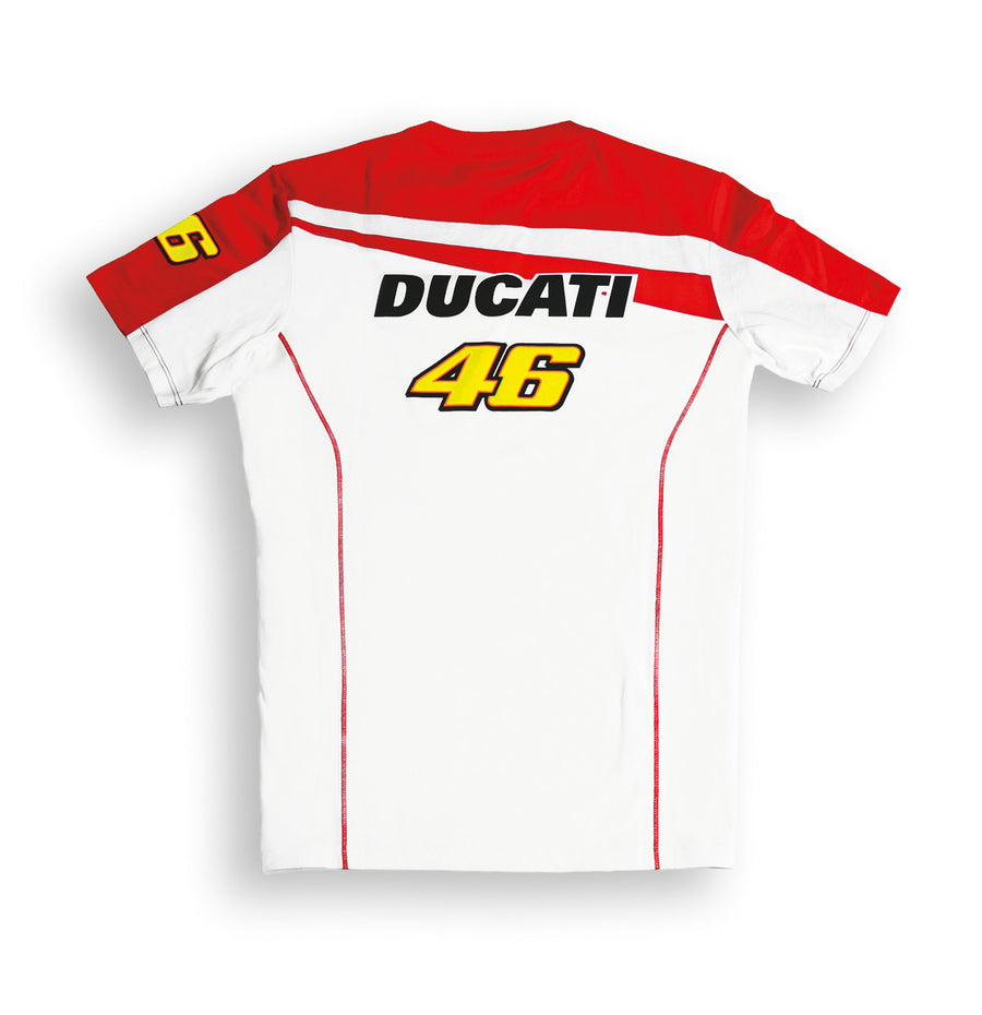 Ducati Men's Valentino Rossi D46 Moto GP Team Short Sleeve T-shirt