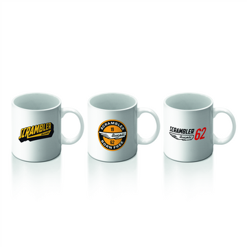 Ducati Land of Joy Scrambler Coffee Cup Mug Set of 3