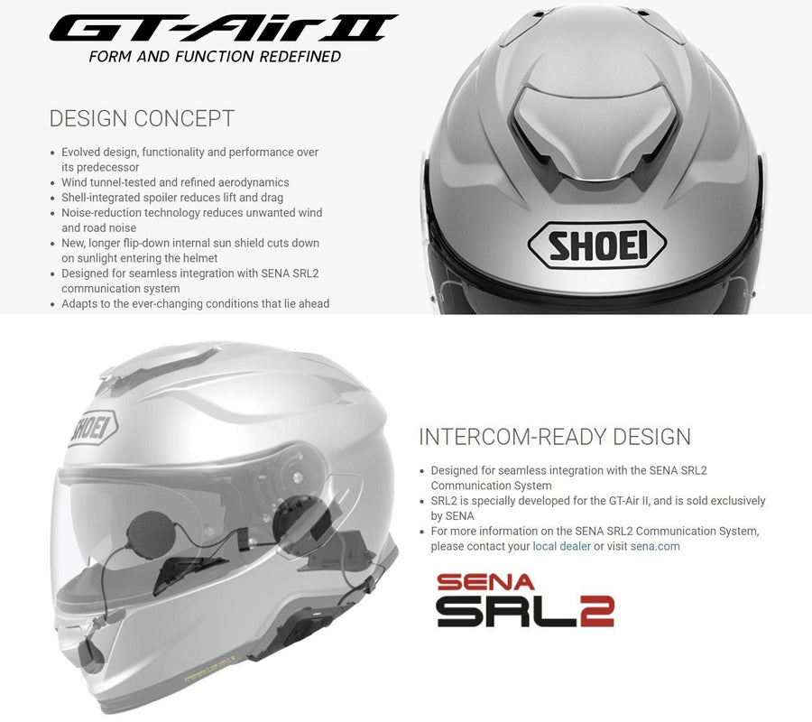 Shoei GT-Air II Full Face Motorcycle Helmet Insignia