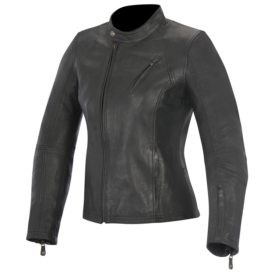 Alpinestars Oscar Shelley Womens Leather Jacket Black